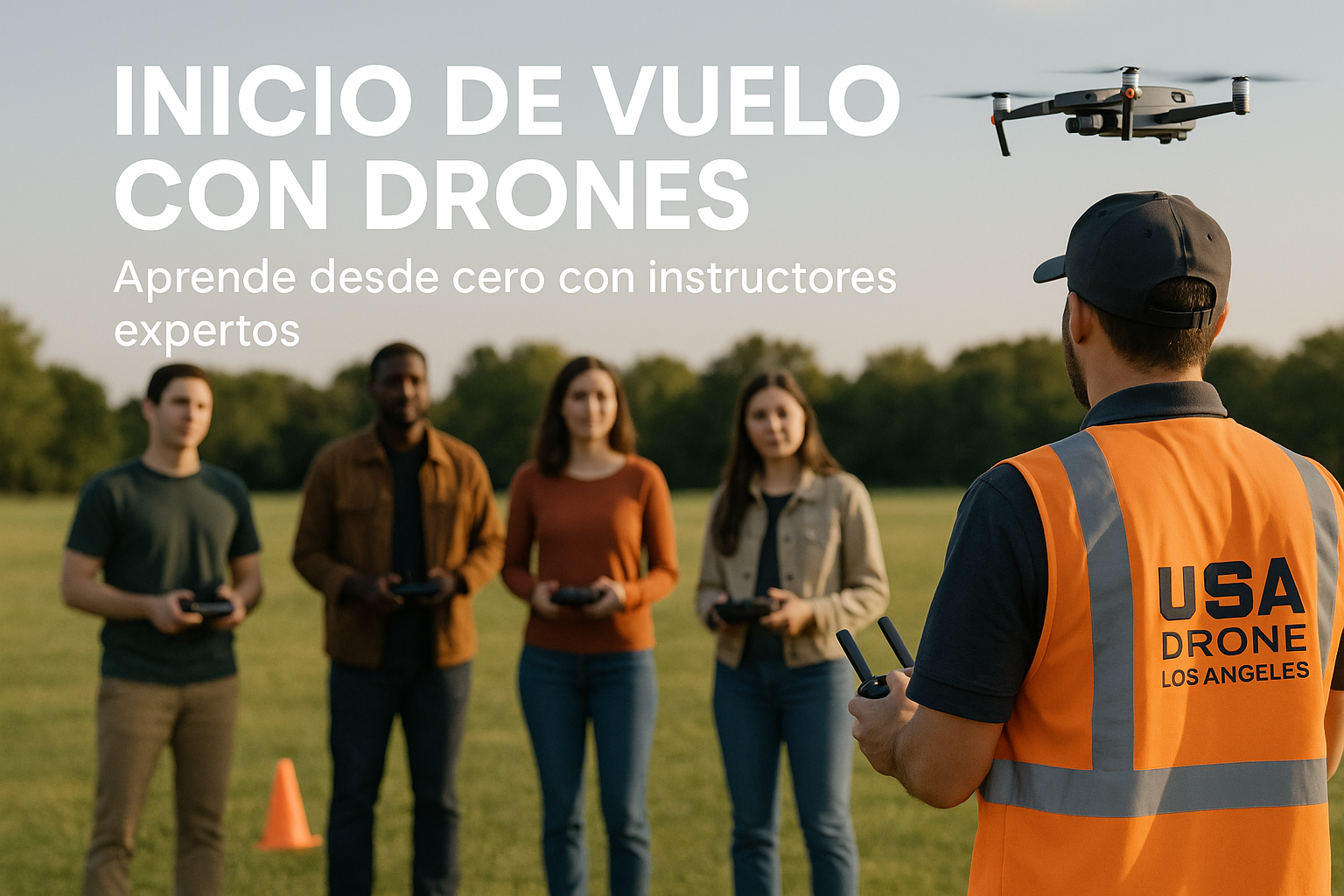 Curso Inicio de Vuelo - Estudiantes aprendiendo